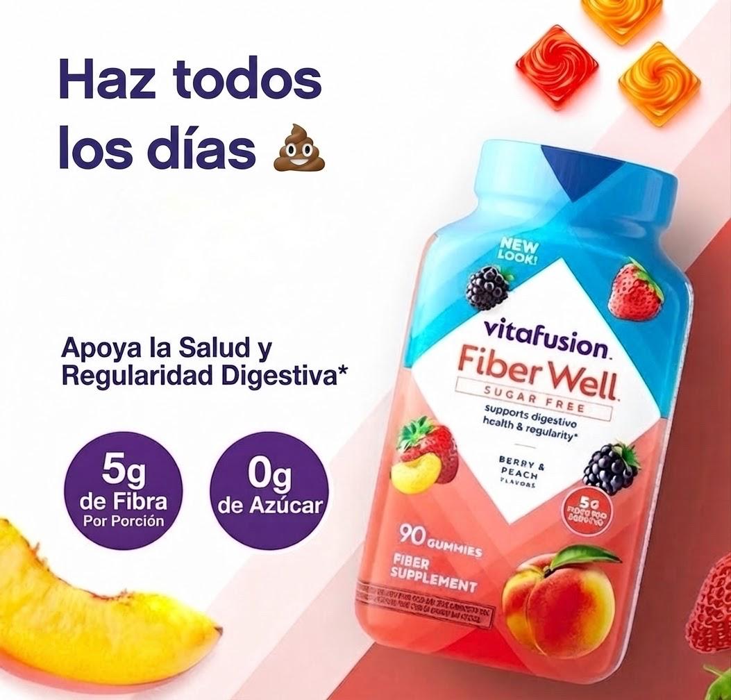 Gomitas de Fibra Sin Azúcar | Digestión, Microbiota y Anti-Inflamación