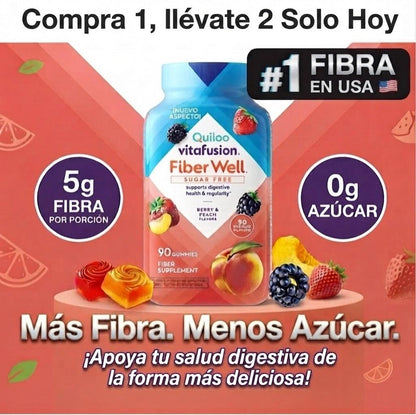Gomitas de Fibra Sin Azúcar | Digestión, Microbiota y Anti-Inflamación