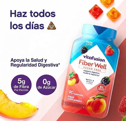 Gomitas de Fibra Sin Azúcar | Digestión, Microbiota y Anti-Inflamación